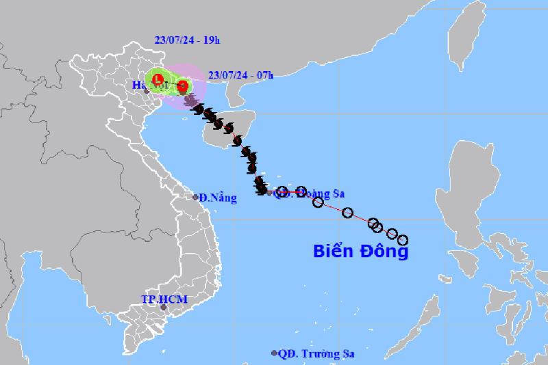 bản đồ vệ tinh bão số 2