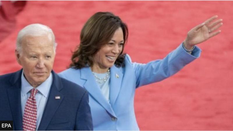 Joe Biden và bà Harris: Nguồn EPA